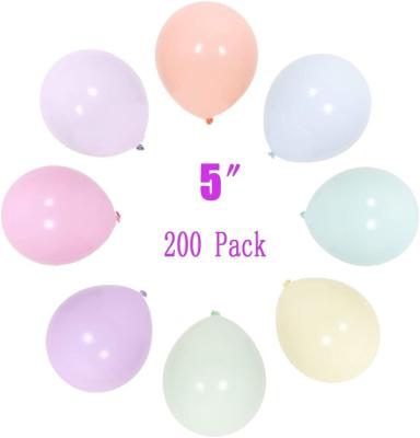 China Modern 5 Inch Rainbow Macaron Latex Balloons Color Matching Party Supplies Arch Decoration for sale