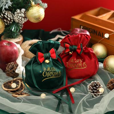 China SILENT Christmas Ornament Merry Christmas NIGHT Apple Pocket Christmas Ornament Gift Bag for sale