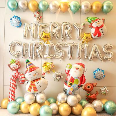 China Santa Cartoon Helium Party Foil Balloon Christmas Xmas Foil Balloon Suppliers for sale