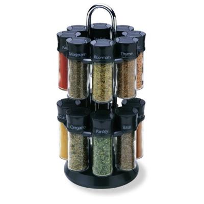 China Sustainable Hot Sale Kitchen Rotating Spice Rack Spice Rack Seasoning Jars for sale