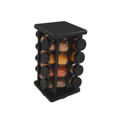 China Sustainable Modern Design 16 Jar Rotating Spice Rack for sale