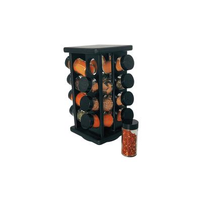 China Viable wooden standing place revolving spice rack for sale for sale