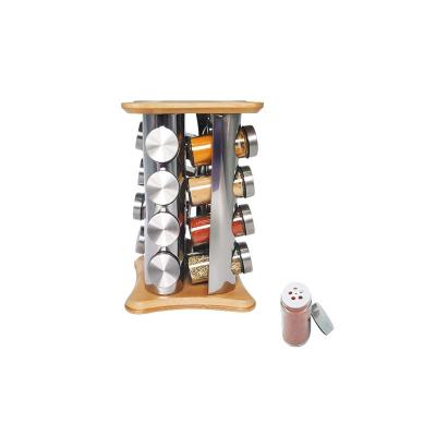 China Sustainable Modern Rotating Stainless Steel Spice Organizer Rack For Sale for sale