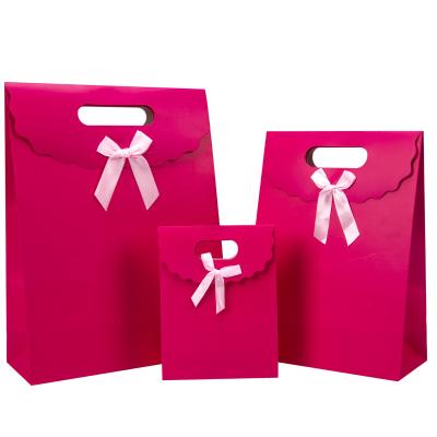 China Recyclable High Quality Paper Bag Wholesale Custom Kraft Logo or Gift Paper Bag for sale