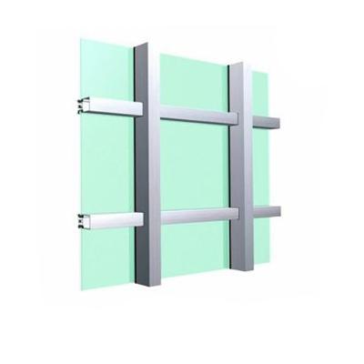 China Contemporary CE Certificate Europe Style Thermal Break Aluminum Glass Curtain Wall for sale