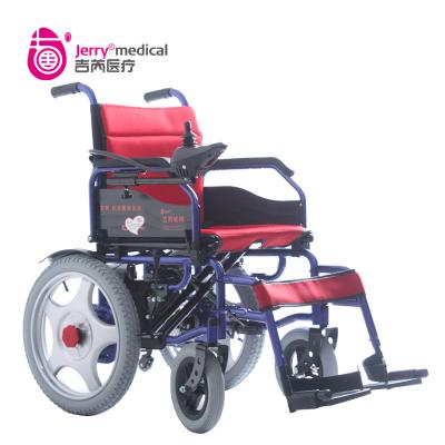 China Simple Fold Up Indoor Electric Wheelchair , Battery Powered Wheelchair For Disabled for sale