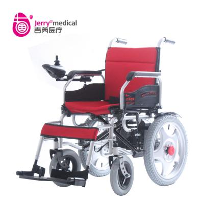 China OEM ODM Indoor Compact Folding Wheelchair Electric Powered With Silver Frame for sale