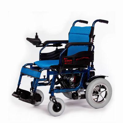 China Folding Electric Wheelchair For Handicapped , Lightweight Folding Power Wheelchair for sale