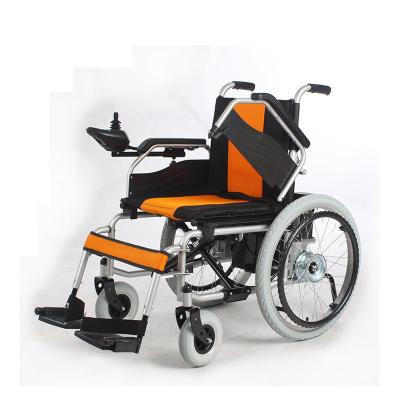 China 24V 20Ah Battery Powered Folding Electric Wheelchair Automatic With Handrim for sale