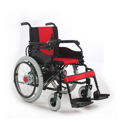 China Manual Electric Dual Use Foldable Motorized Wheelchair For Disabled / Elderly for sale