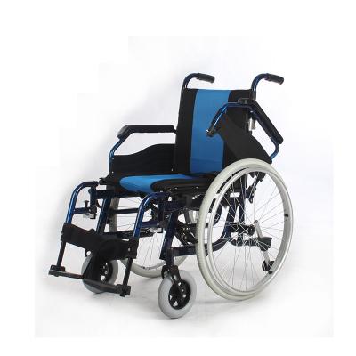 China Tamaño total manual estándar azul de la silla de rueda de Seat 990X640X945 milímetro en venta