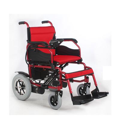 China Footrest Detachable Portable Folding Electric Wheelchair , Handicap Power Chairs for sale