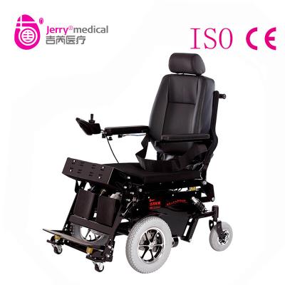 China Custom Standing Electric Wheelchair Equipment With 8 Inche Solid Rear Wheel for sale