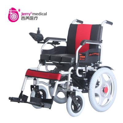 China Automated Indoor Fold Up Commode Electric Wheelchair Customized Rear Wheel Drive for sale