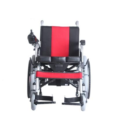 China Portable Manual Brake Steel Manual / Electric Wheelchair With Potty 22 Inch Tyre 250w Motor for sale