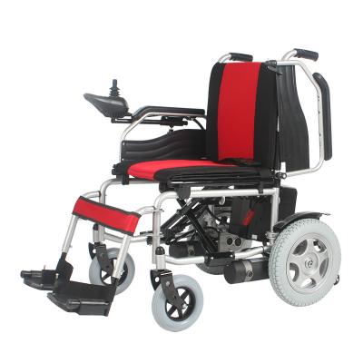 China 250W 8 Inch Simple Folding Motorised Wheel Chair With Detachable Footrest for sale