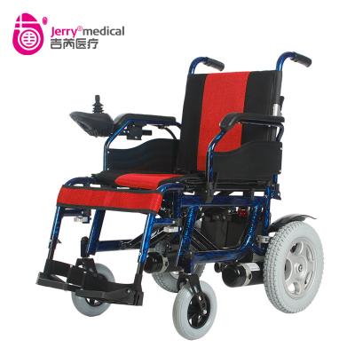 China Aluminum Alloy 16 Inch Fold Indoor Electric Wheelchair Self Braking Wheelchair for sale