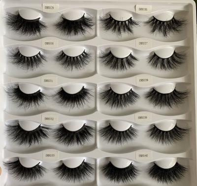 China Natural Soft Customized Packaging Newest Style Lashes 25MM Mink Lashes Vendor Real Mink Eyelashes for sale