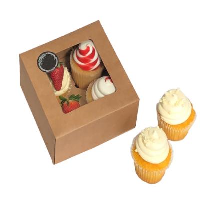 China Custom Recyclable Bakery Box Professional Cake Box With Small Window Cake Boxes In Bulk for sale