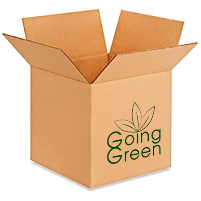 China Recycled Materials Logo Printing Corrugated Boxes Square Custom Mailing Boxes Degradable Packaging Boxes Recyclable for sale