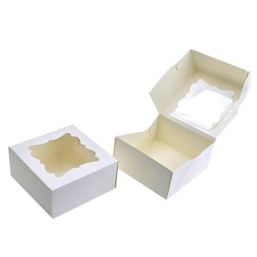 China Recyclable Custom Wholesale Cheap Custom Cupcake Handle Box Cake Boxes for sale