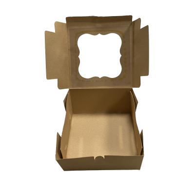 China Recyclable Craft Paper Cardboard Box With Window for sale