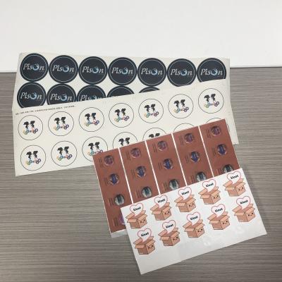 China High Quality Recycled Materials Custom Die Cut Waterproof Vinyl Label Sticker, Label Sticker, Paper Sticker for sale