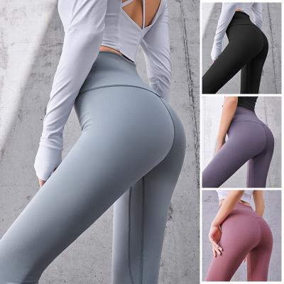 China High Waist Sportswear Women Workout Yoga Pants Breathable Tummy Control Gaiters With Phone Pocket for sale