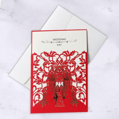 China european high quality laser cut wedding invitations card made in china for sale