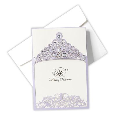 China European Romantic Laser Zipper Cut Hollowed Out Luxury Unique Wedding Invitation Cards for sale