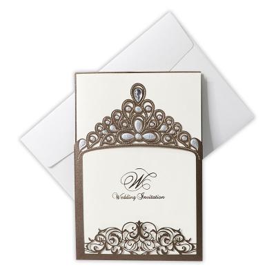 China European Wedding Invitation Card Customized High Quality Luxury Wedding Invitation Customized Samples for sale