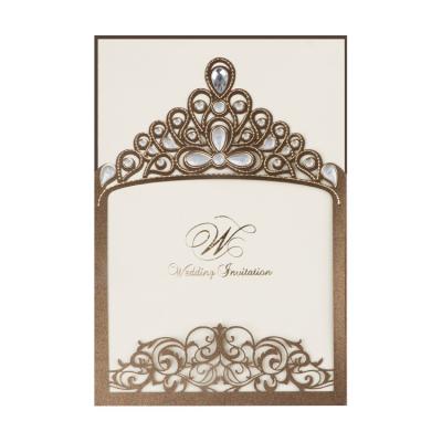 China Europe Customized Royal Laser Cut Wedding Invitations Personalized for sale