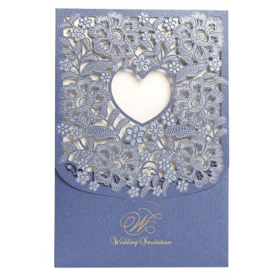 China Europe High Quality Customized Laser Cut Wedding Envelopes Invitation for sale