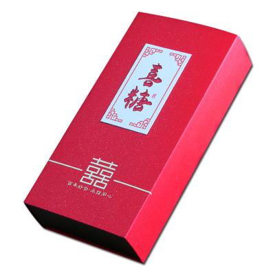 China Luxurious Rigid Gift Box Recyclable Wedding Favor Gift Square Paper Vintage Candy Display Packaging Favor Storage for sale