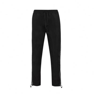 China High Quality Anti-static Men's Sweatpants Long Men Drawstring White Side Waist Line Black Trousers for sale