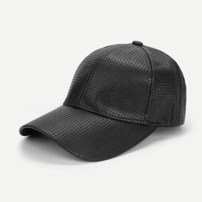 China Breathable Empty Leather Pu Baseball Cap Men's Commoners Hats for sale