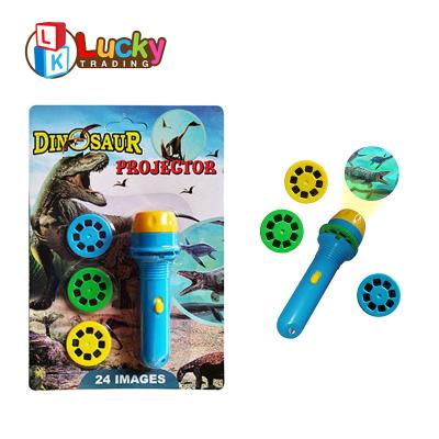 China Bring Joyful ABS Plastic Eary Dinosaur Starlights Teaching Projector Flashlight for sale