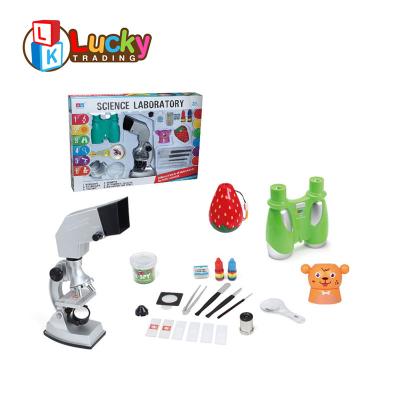 China Microscope Lab Science Kit Intelligent Biological Teaching Toys Kids For Scientist Role Play for sale