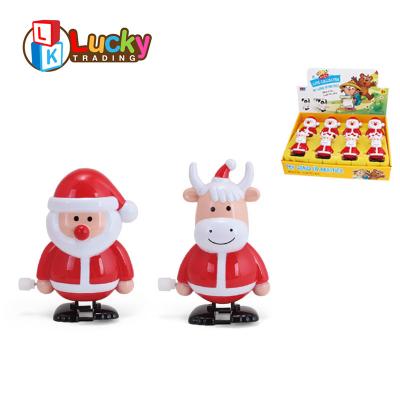 China Cow Toy Christmas Walking Items Walking Santa Claus Wind-Up Toys With High Quality for sale