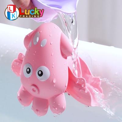 China Funny Bath Toy Interactive Kids Non-Toxic Water Octopus Bathing Toy for sale