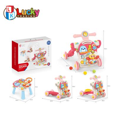 China Wholesale 4in1 Foldable Baby Toy Musical Learn Walker for Baby Presents Support Learn Walking for sale