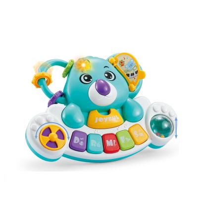 China Battery Operated Toy Bear Keyboard Toy Musical Instrument Baby Toys Music Educational Piano For Children for sale