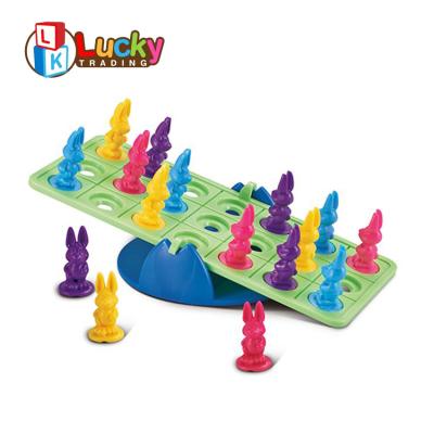 China Seesaw Rabbit Blance Game 2022 New Children's Game Board Game Educational Toy Board Seesaw Board Game Balance Board Toy Board for sale