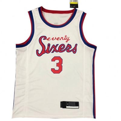 China The Breathable 76 No. 76 Star Jerseys Basketball Uniform. 3 of 2021 season ers vintage tank tops and no. 25.Simmons 21 Iverson Embiid for sale