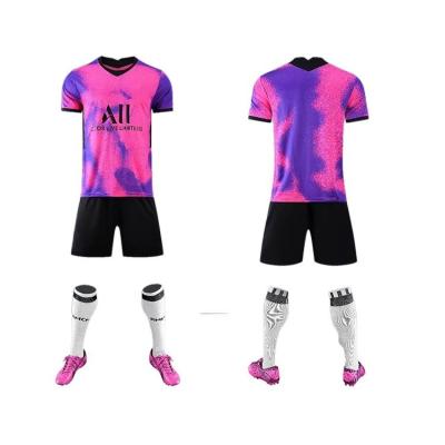 China Quick Dry Soccer Tank Top Set Thai Football Uniform 2021 Men Soccer Team New Model Shirt Real Quality Soccer Wear Tank Tops for sale