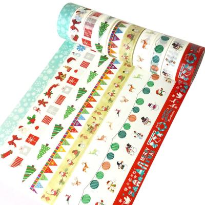 China Eco - Friendly Custom Printing Decorative Foil Christmas Washi Tape for sale