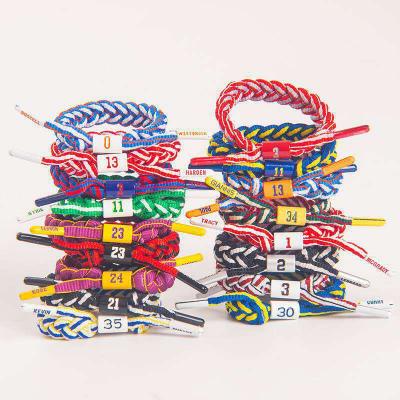 China Nickel Free Adjustable Sports Bracelet Rope Bracelet Fashion Custom Hand - Woven Bracelet Basketball Sports Fitness Bracelets for sale