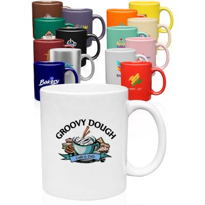 China Disposable Empty Ceramic Mugs Coffee Mugs Bulk Ceramic Sublimation for sale