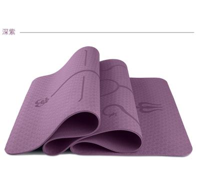 China New Designed Eco Friendly Textured Double Tape Custom 8mm Tape Yoga Mat for sale