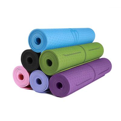 China Custom Durable Inexpensive Foldable Eco-Friendly Tape Travel Exercise Yoga Mat for sale